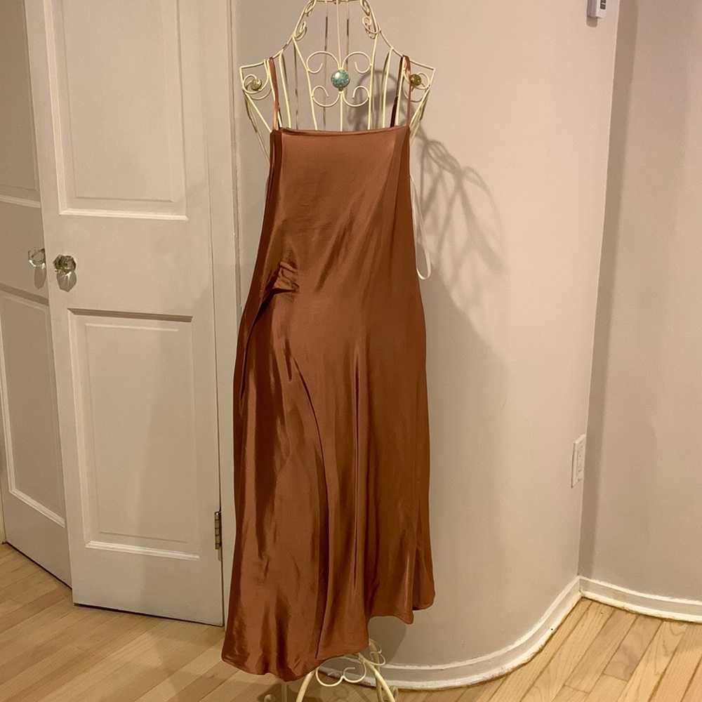 NWT Halston Kaia Silk Slip Dress - Picture 3 of 8